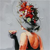 картина маслом мадам со стаканом в Нижневартовске