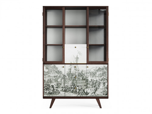 буфет thimon темный дуб с принтом в Нижневартовске