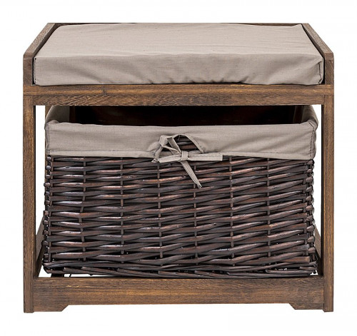 банкетка «монсоро» коричневая с корзиной в Нижневартовске