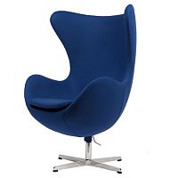 кресло egg cotton синее в Нижневартовске