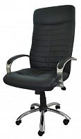 кресло для руководителя орион 1х эко-кожа, цвет чёрный, высокая спинка в Нижневартовске