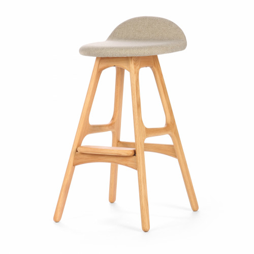 барный стул buch бежевый на светлых ножках в Нижневартовске