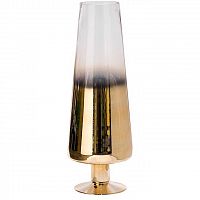 ваза стеклянная розовое золото с прозрачным d11,5х55 в Нижневартовске