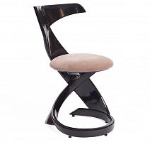 стул virtuos бежевый с черным глянцем в Нижневартовске