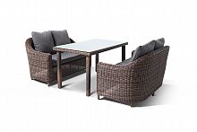 обеденная группа кон панна дабл на 4 персоны серая в Нижневартовске