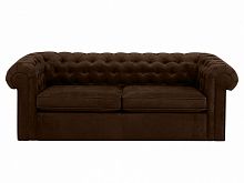 диван chesterfield прямой коричневый на основании в Нижневартовске