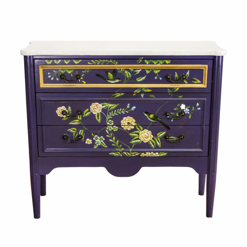 комод с росписью из цветов florentina фиолетовый в Нижневартовске