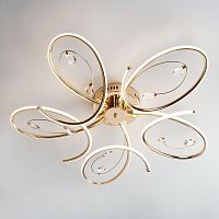 потолочный светодиодный светильник eurosvet saona 90099/5 золото в Нижневартовске