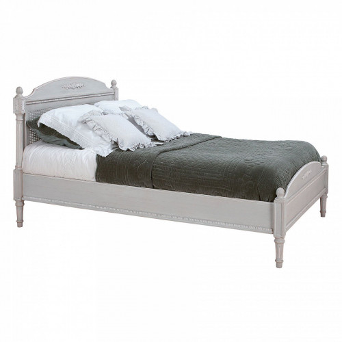 кровать деревянная двуспальная 180х200 серая людовик в Нижневартовске