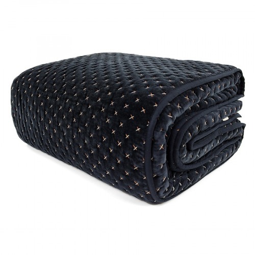 покрывало стеганое бархатное темно-синего цвета в Нижневартовске