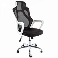 кресло компьютерное local белое-черное в Нижневартовске