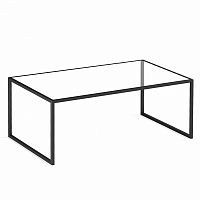 стол журнальный darmian into lite black прозрачное стекло в Нижневартовске