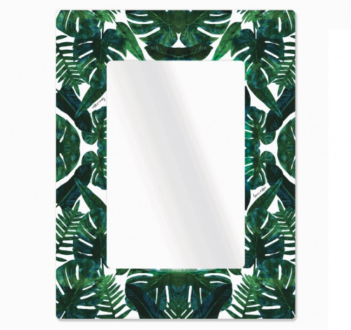 зеркало прямоугольное в широкой раме с принтом tropic в Нижневартовске