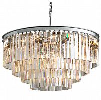 люстра odeon 4 rings silver прозрачное стекло прозрачная, серебро в Нижневартовске