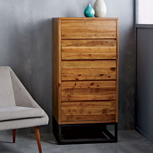 комод высокий тимбер без направляющих коричневый в Нижневартовске