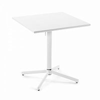 advance стол 70х70 металл белый от la forma (ex julia grup) в Нижневартовске