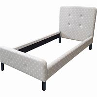 кровать button tufted flannelette 90х200 в Нижневартовске