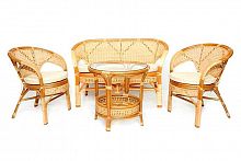 комплект плетёной мебели из ротанга together (бежевый) на 4 персоны в Нижневартовске