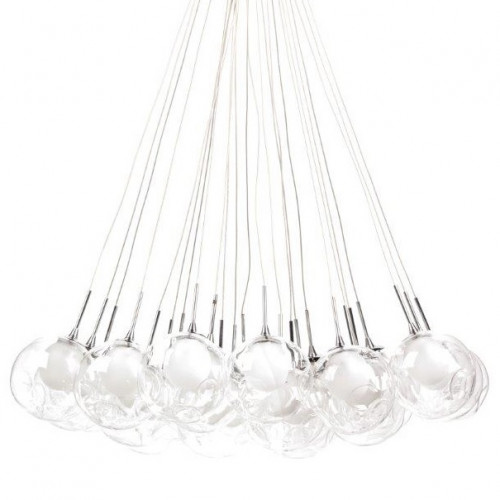 люстра chiaro fusion прозрачная, серебро в Нижневартовске