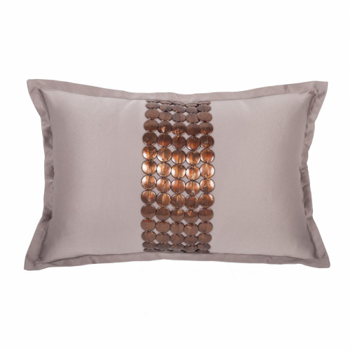 декоративная подушка handwork exclusive прямоугольная бежевая в Нижневартовске