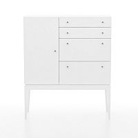 комод белый big static в Нижневартовске