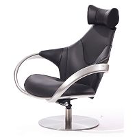 кресло apriori r черное с серебром в Нижневартовске