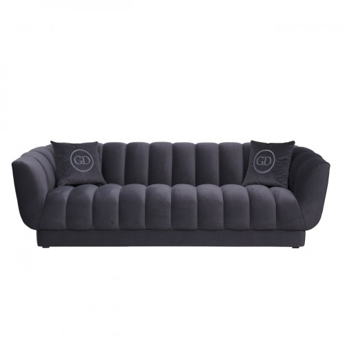 диван треxместный с декоративными подушками синий fabio в Нижневартовске