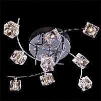 потолочная люстра eurosvet 4976/9 хром/синий+красный+фиолетовый в Нижневартовске