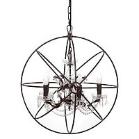 люстра foucault's orb crystal (60*55*50) коричневая в Нижневартовске