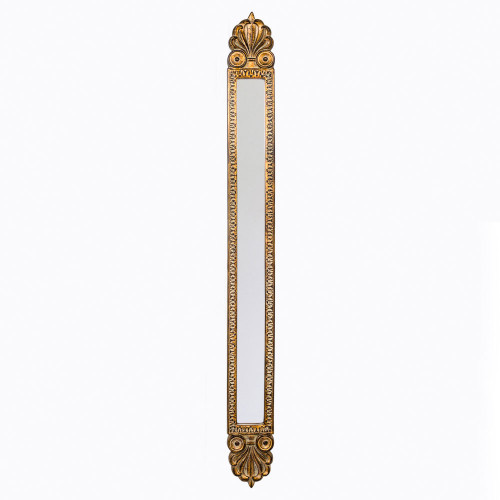 зеркало настенное золотое узкое с резьбой трокадеро в Нижневартовске