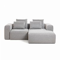 диван blok sofa 2 правый угол светло-серый от la forma (ex julia grup) в Нижневартовске