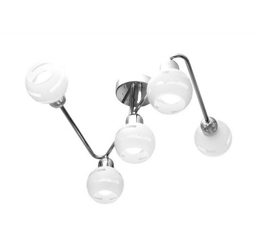 потолочная люстра idlamp agostina 361/5a-whitechrome в Нижневартовске