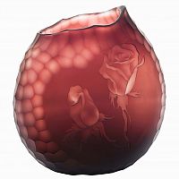 ваза стеклянная bordo (бордовая) в Нижневартовске