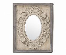 зеркало настенное овальное в прямоугольной раме с резьбой prov в Нижневартовске