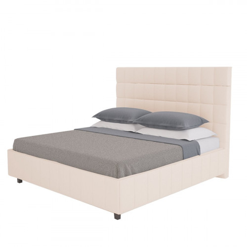 кровать shining modern 90х200 велюр светло-бежевый р в Нижневартовске