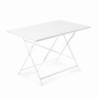 алрик стол 110х70 металл белый от la forma (ex julia grup) в Нижневартовске