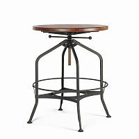 барный стол toledo диаметр 60 черный/коричневый в Нижневартовске