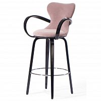 стул барный apriori s пудровый розовый с черными ножками в Нижневартовске
