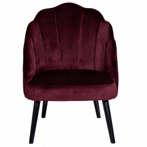 кресло с волнистой спинкой бордовое в Нижневартовске