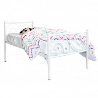 кованая кровать детская 70х160 белая мадлен в Нижневартовске