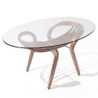 cтол журнальный apriori v подстолье: береза, столешница: стекло в Нижневартовске