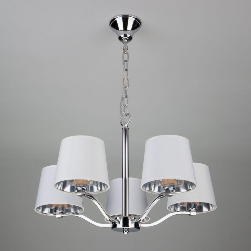 подвесная люстра eurosvet felicia 70073/5 хром в Нижневартовске