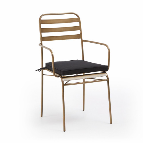 куала кресло золото металл черная ткань в Нижневартовске