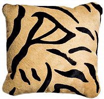 подушка меховая 40х40 тигр шампань в Нижневартовске