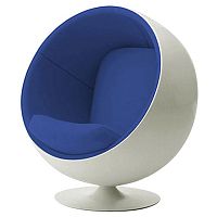 детское кресло eero ball chair бело-синее в Нижневартовске