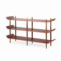 стеллаж bentwood двойной темно-коричневый в Нижневартовске