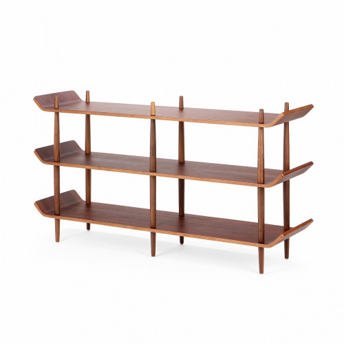 стеллаж bentwood двойной темно-коричневый в Нижневартовске