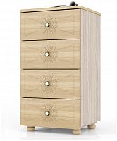 комод узкий онега к-18, цвет лен/ясень шимо светлый в Нижневартовске