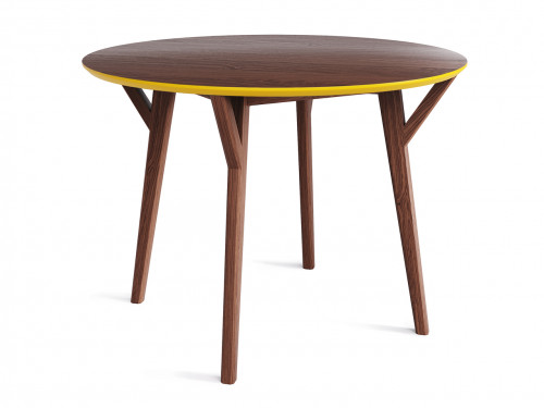 стол circle дуб тобакко, шафрановый в Нижневартовске