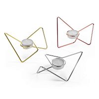 набор подсвечников металлических разноцветных для чайных свечей tri-angular loop, 7 см, 3 штуки в Нижневартовске